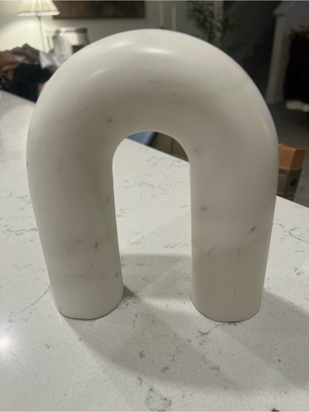 Heavy White Marble-Like Arch - Studio McGee